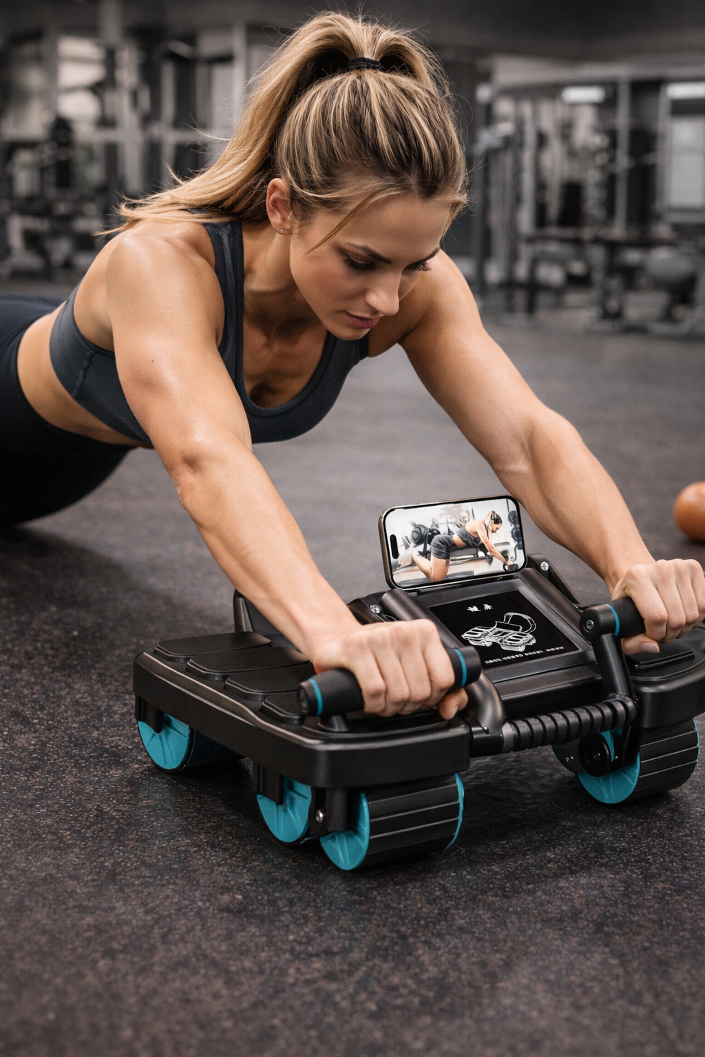 NomadeSport™ : Roue abdominale automatique à 6 roues