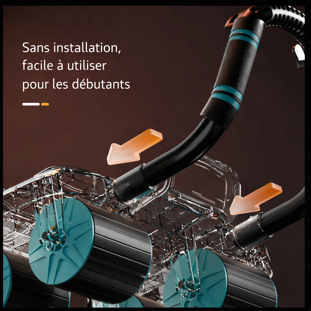 NomadeSport™ : Roue abdominale automatique à 6 roues