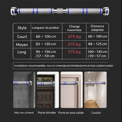 NomadeSport™ : Barre de traction modulable